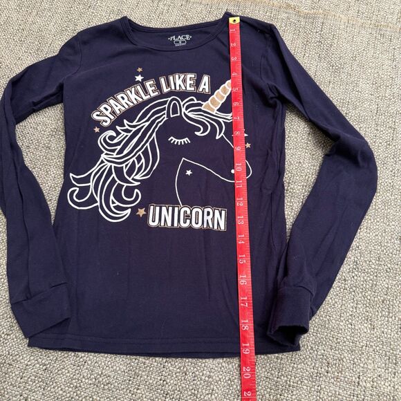 Childrens Place Girls Sparkle Like a Unicorn Long Sleeve Pajama Set Size 12 - Picture 9 of 9